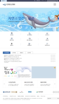한국해양수산개발원 홈페이지 인증 화면