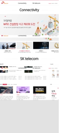SKT 기업대표사이트 인증 화면